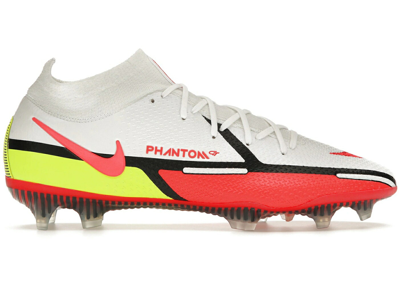 ナイキ 活動的 エリート クリムゾン 白いこと 白いこと スニーカー メンズ NIKE PHANTOM GT2 DYNAMIC FIT ELITE FG VOLT BRIGHT CRIMSON / WHITE VOLT BRIGHT CRIMSON