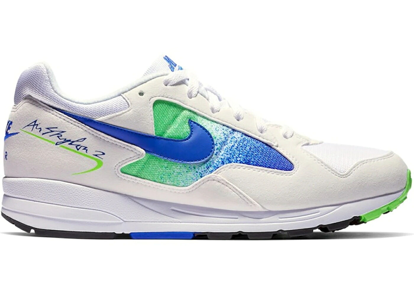 ナイキ 白いこと 白いこと 緑 緑であること ストライク スニーカー メンズ NIKE AIR SKYLON 2 HYPER ROYAL / WHITE HYPER ROYAL GREEN STRIKE 靴-スニーカー