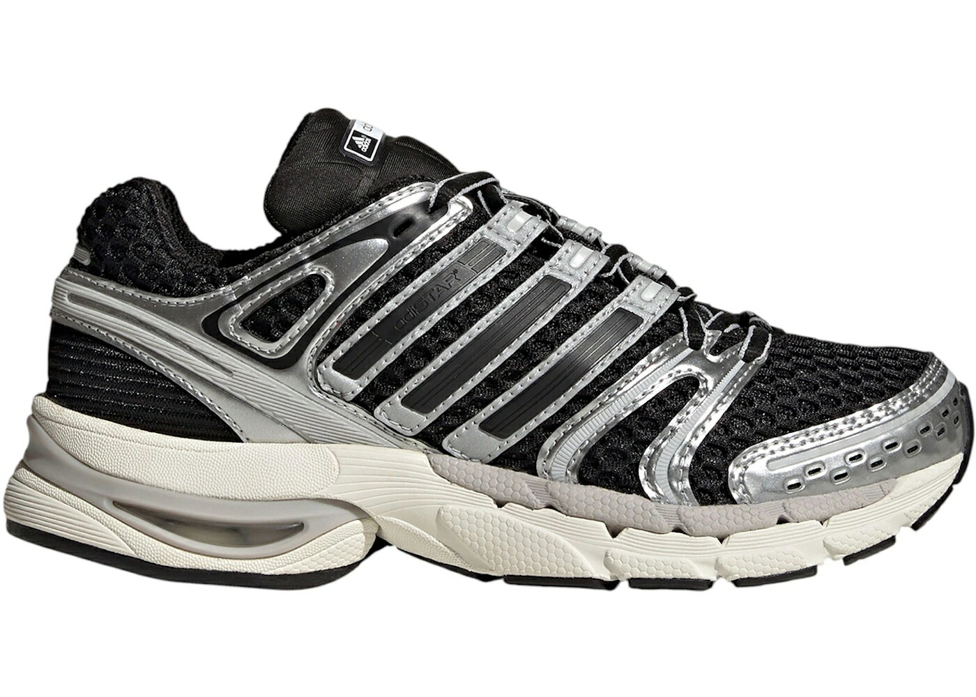 アディダス 黒色 ブラック 銀色 シルバー 灰色 グレー コア ジュニア キッズ ADIDAS ADISTAR CONTROL 5 BLACK SILVER GREY ONE (GS) / CORE BLACK SILVER METALLIC GREY ベビー マタニティ スニーカー