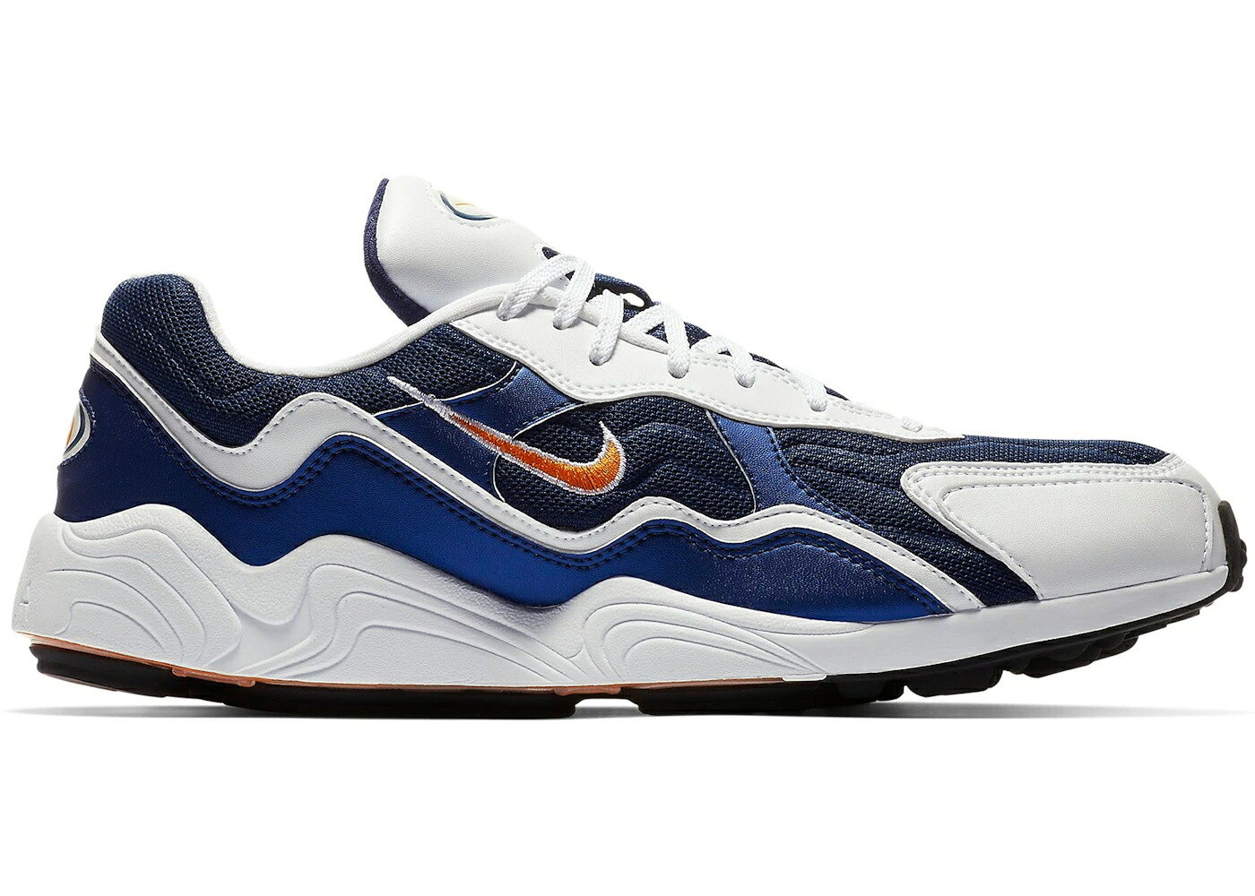 ナイキ ズーム アルファ 青色 ブルー 白色 ホワイト 黒色 ブラック スニーカー メンズ NIKE ZOOM ALPHA BINARY BLUE CAROTENE / BINARY BLUE CAROTENE WHITE BLACK｜スニケス
