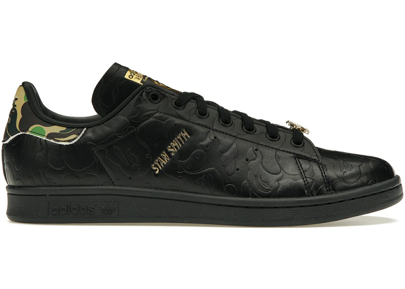 アディダス 黒色 ブラック コア ゴールド スタンスミス スニーカー メンズ ADIDAS STAN SMITH BAPE 30TH ANNIVERSARY BLACK / CORE BLACK CORE BLACK GOLD