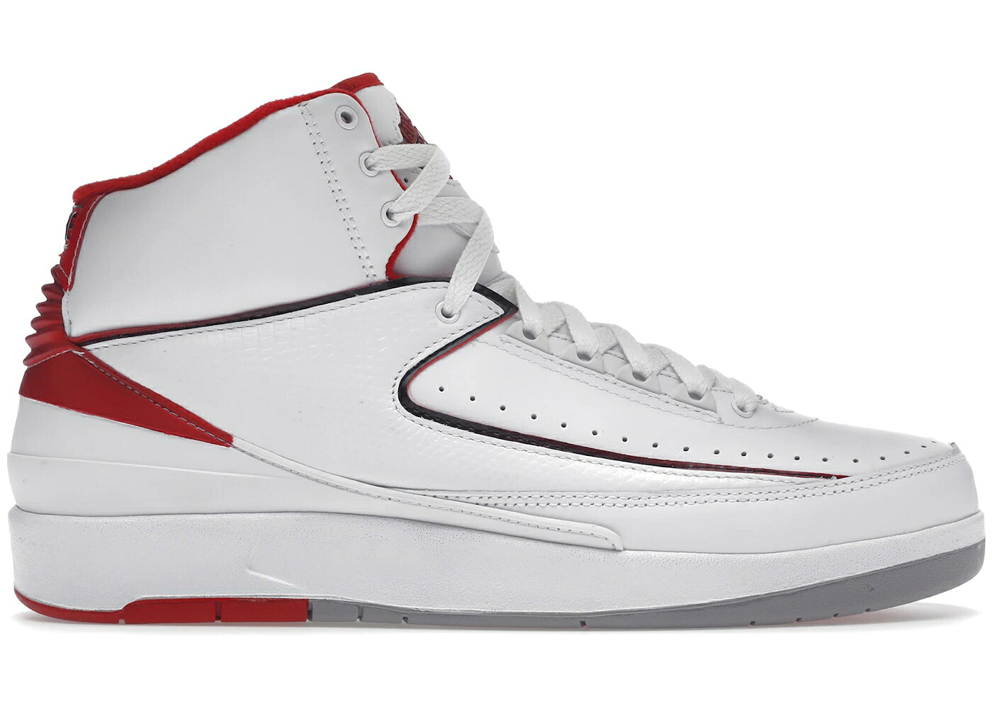 ナイキ ジョーダン 白色 ホワイト 赤 レッド スニーカー メンズ JORDAN 2 RETRO WHITE RED CDP (2008) / WHITE VARSITY RED