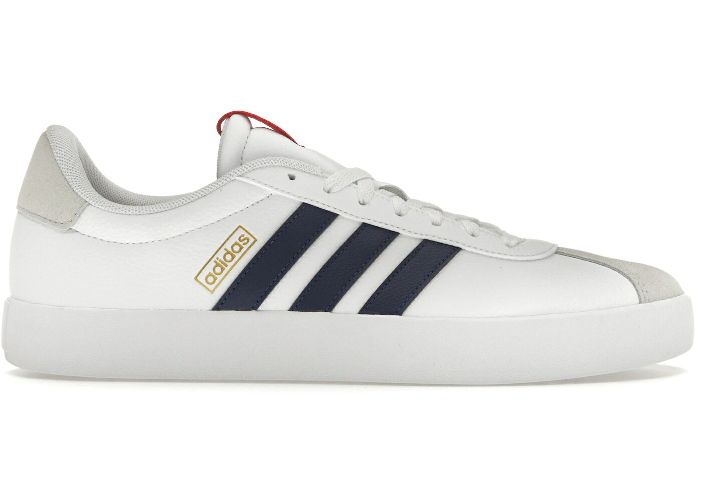 アディダス コート 白色 ホワイト 青色 ブルー 3.0 スニーカー メンズ ADIDAS VL COURT CLOUD WHITE DARK BLUE BETTER SCARLET / CLOUD WHITE DARK BLUE BETTER
