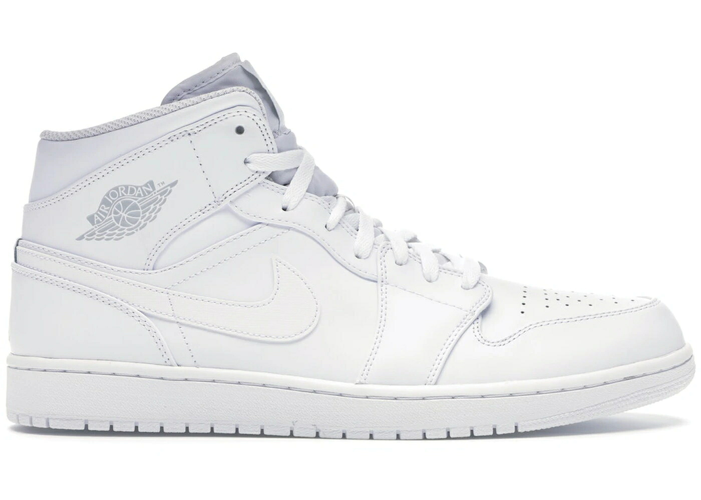 ナイキ ジョーダン ミッド プラチナム 白いこと 白いこと 純然たる スニーカー メンズ JORDAN 1 MID WHITE/PURE PLATINUM / WHITE PURE PLATINUM