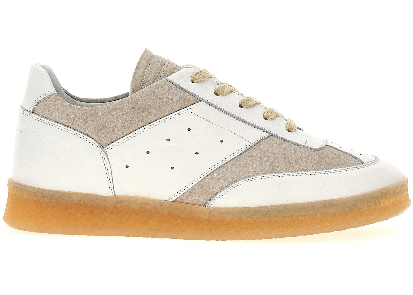 メゾンマルジェラ 白色 ホワイト ベージュ スエード スウェード WOMEN'S スニーカー レディース MAISON MARGIELA MAISON MARGIELA MM6 WHITE BEIGE SUEDE (WOMEN'S) / WHITE BEIGE