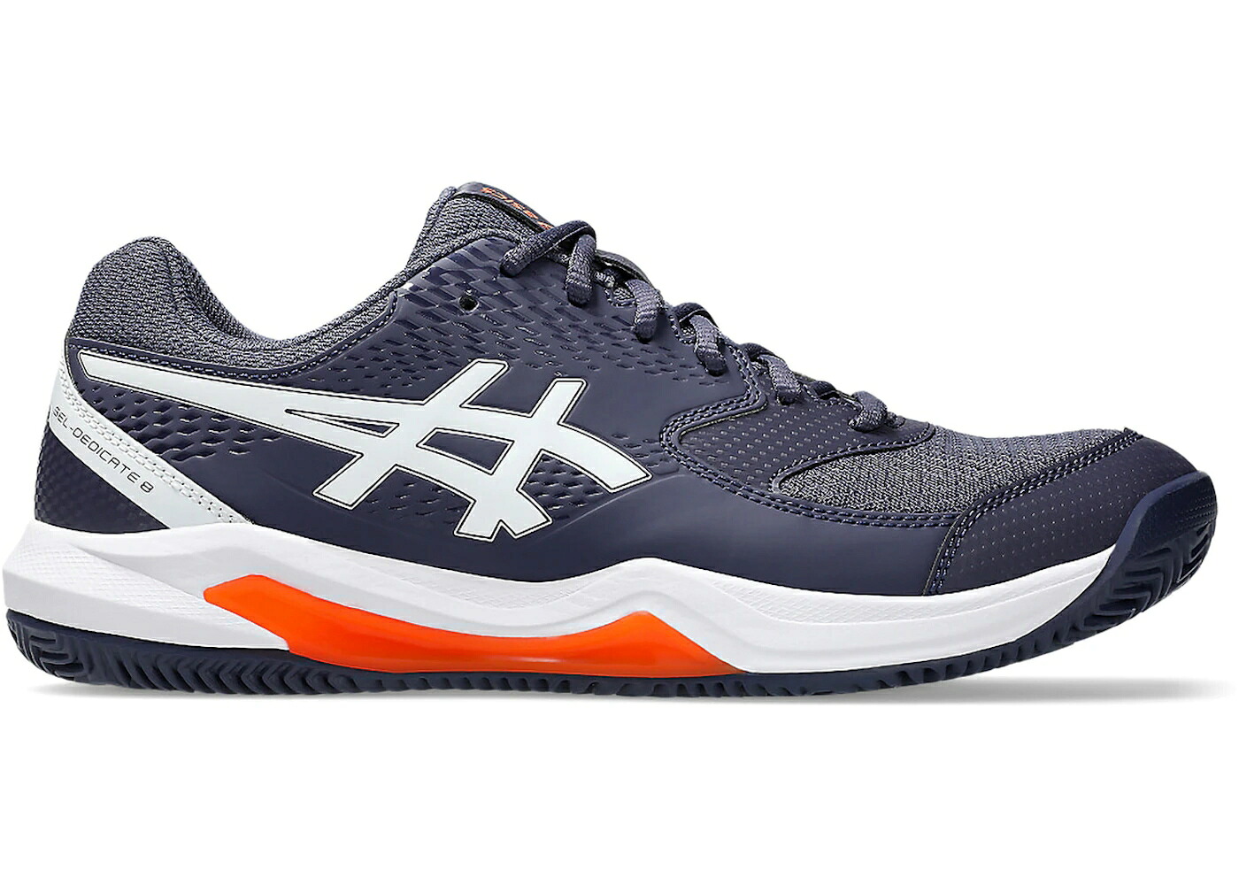 アシックス 藍色 インディゴ 白いこと 白いこと スニーカー メンズ ASICS GEL-DEDICATE 8 CLAY INDIGO FOG WHITE / INDIGO FOG WHITE