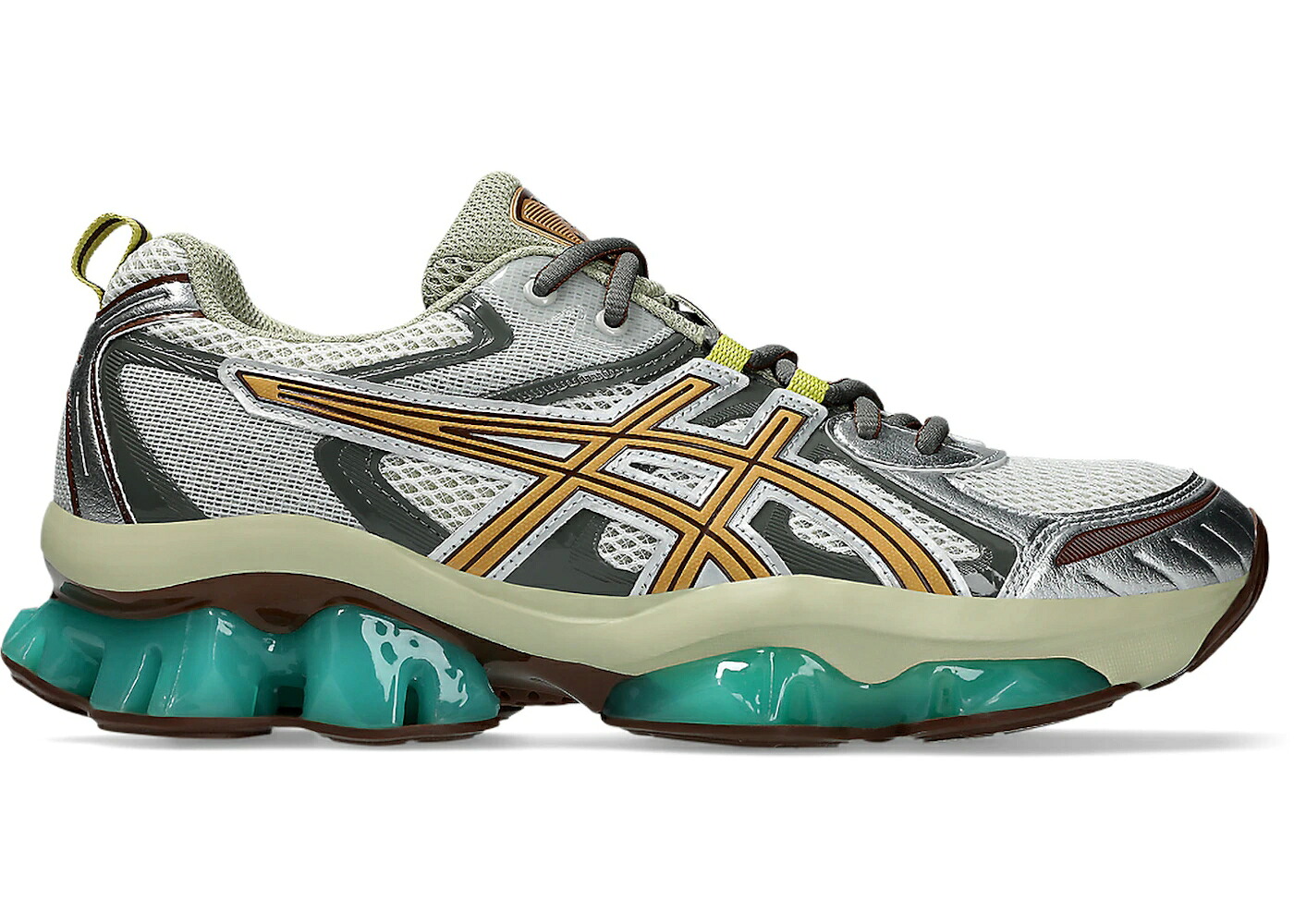 アシックス 白いこと 白いこと カーキ スニーカー メンズ ASICS GEL-QUANTUM KINETIC WHITE KHAKI / WHITE KHAKI