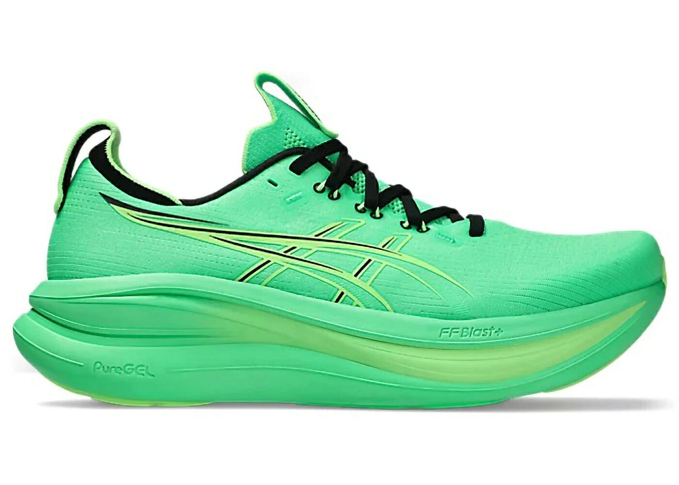 アシックス 緑 グリーン スニーカー メンズ ASICS GEL-NIMBUS 28 VITAL GREEN ILLUMINATE / VITAL GREEN ILLUMINATE GREEN