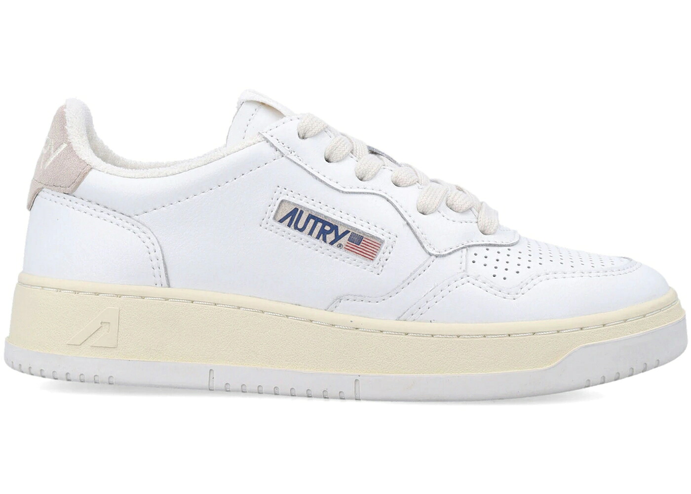レザー 白色 ホワイト アイボリー WOMEN'S スニーカー レディース AUTRY MEDALIST LEATHER LOW WHITE IVORY (WOMEN'S) / WHITE IVORY｜スニケス