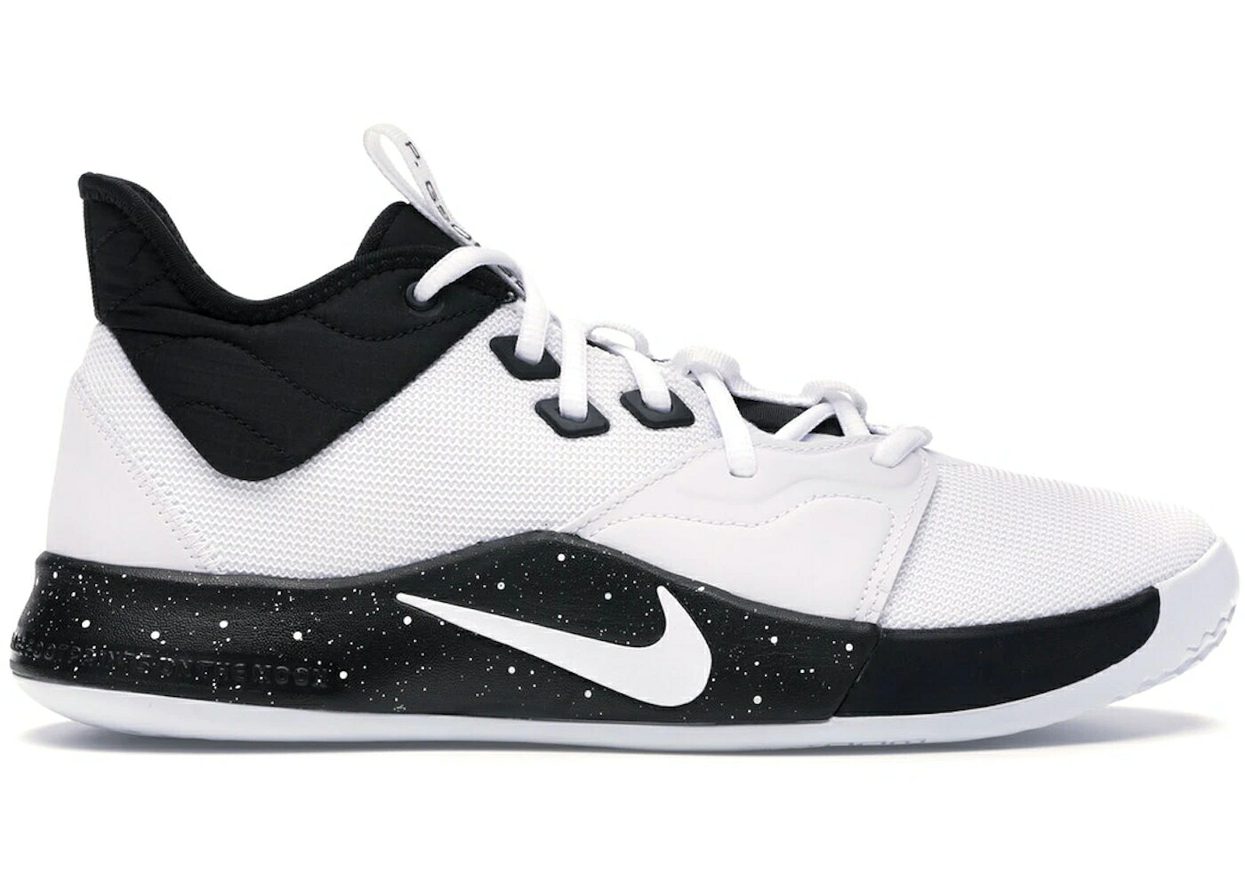 ナイキ チーム 白色 ホワイト 黒色 ブラック スニーカー メンズ NIKE PG 3 TEAM WHITE BLACK / WHITE BLACK WHITE