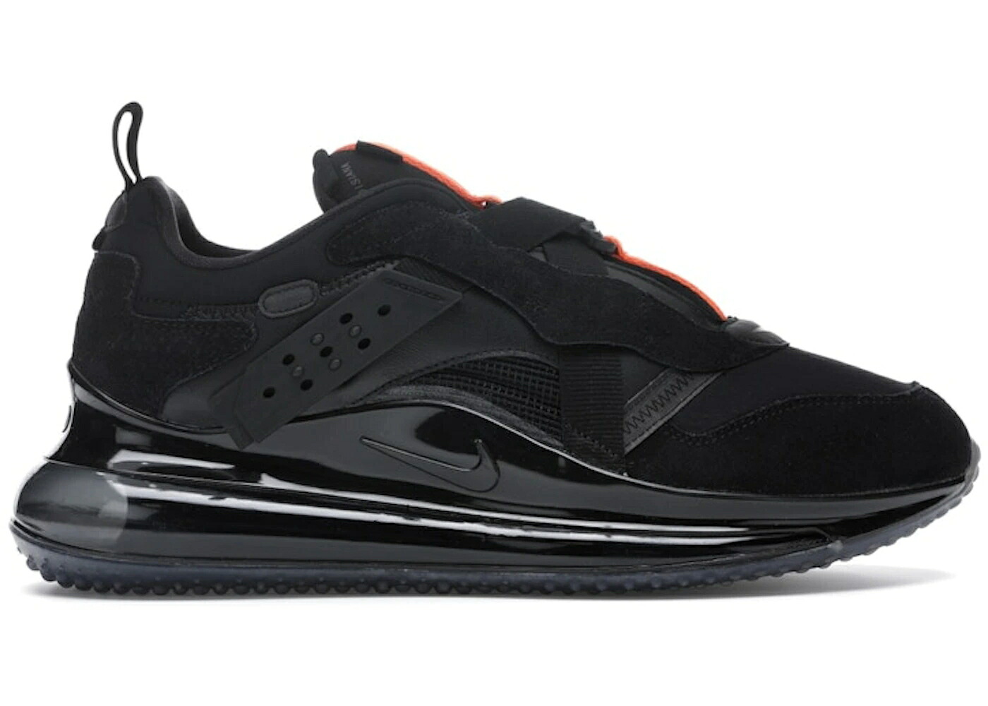 ナイキ マックス 黒色 ブラック チーム 橙 オレンジ エアマックス スニーカー メンズ NIKE AIR MAX 720 SLIP OBJ BLACK / BLACK TEAM ORANGE BLACK