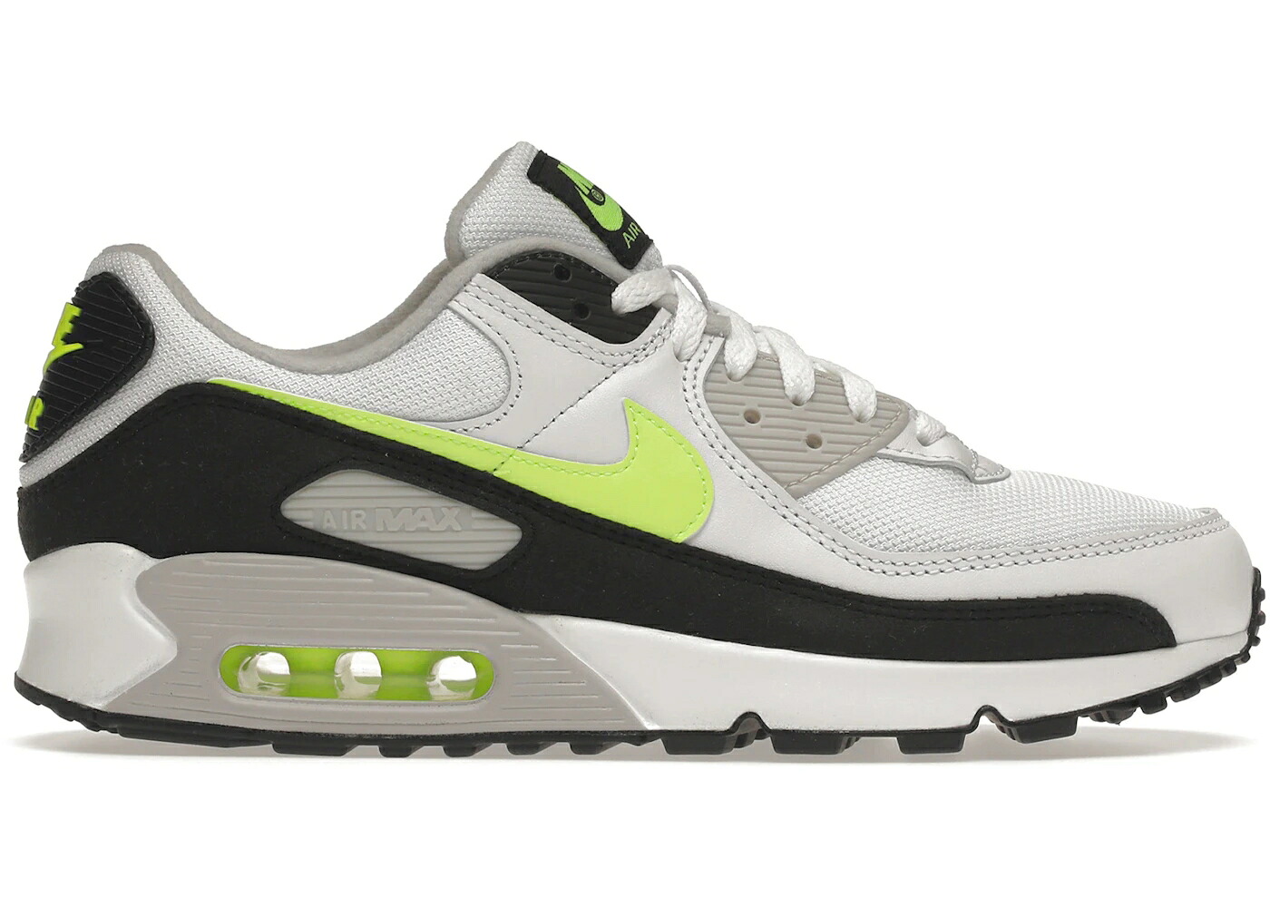 ナイキ マックス 白いこと 白いこと 菩提樹 黒いこと 黒いこと エア湖マックス スニーカー メンズ NIKE AIR MAX 90 WHITE HOT LIME / WHITE HOT LIME BLACK NEUTRAL