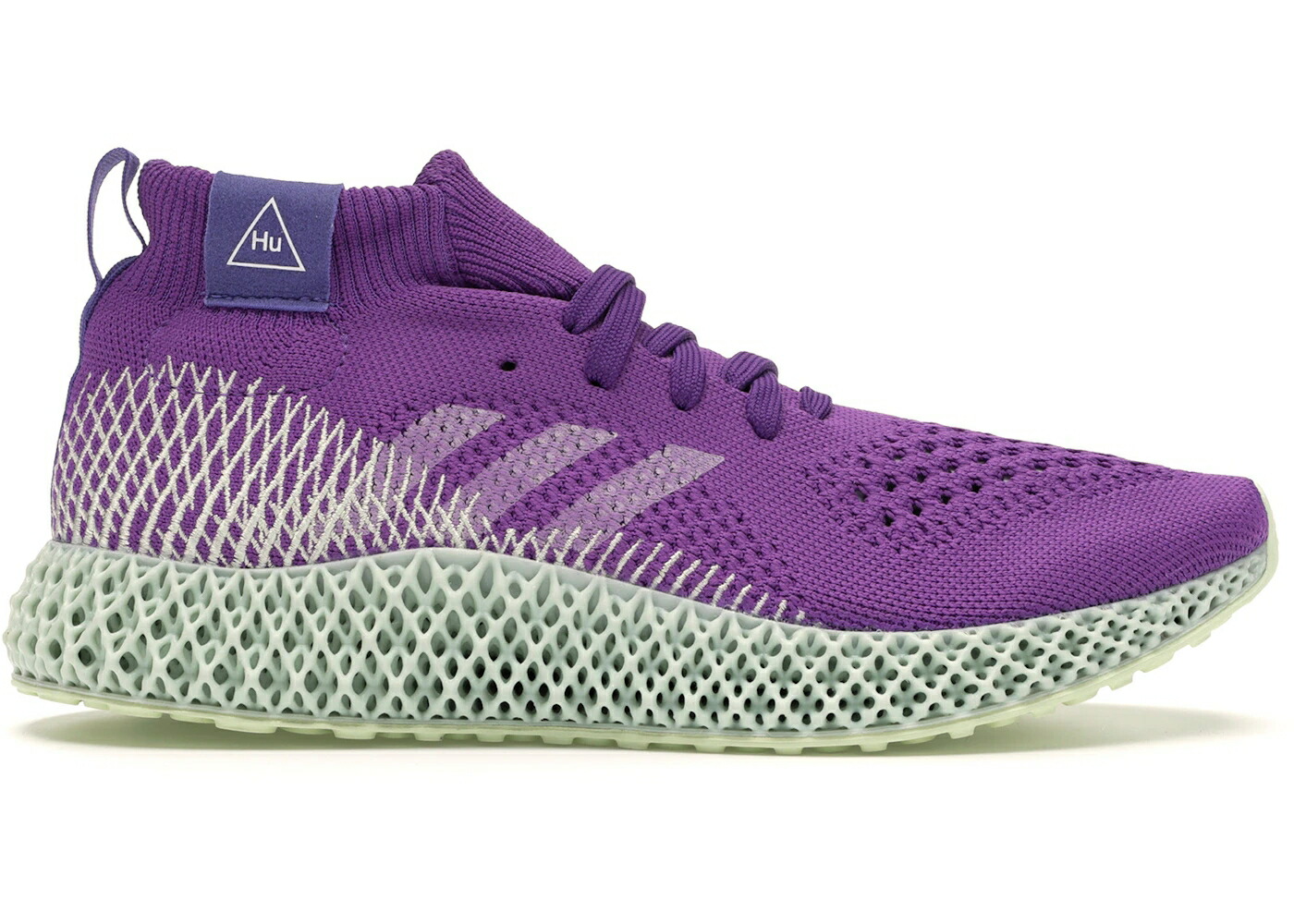 アディダス 紫 パープル 白色 ホワイト スニーカー メンズ ADIDAS 4D RUNNER PHARRELL ACTIVE PURPLE / ACTIVE PURPLE RUNNING WHITE