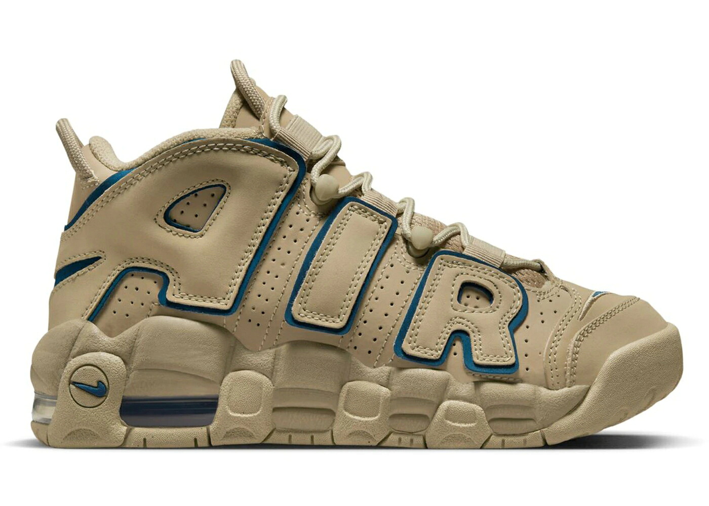 ナイキ アップテンポ 青色 ブルー エアモアアップテンポ モアテン ジュニア キッズ NIKE AIR MORE UPTEMPO LIMESTONE VALERIAN BLUE (GS) / LIMESTONE LIMESTONEVALERIAN BLUE ベビー マタニティ スニーカー|スニケス