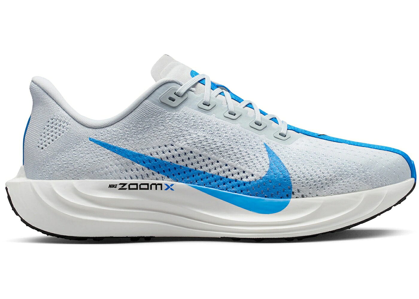 ナイキ ペガサス ピュア プラチナム 青色 ブルー 黒色 ブラック 白色 ホワイト スニーカー メンズ NIKE ZOOMX PEGASUS PLUS PURE PLATINUM LIGHT PHOTO BLUE / PURE PLATINUM BLACK WHITE LIGHT