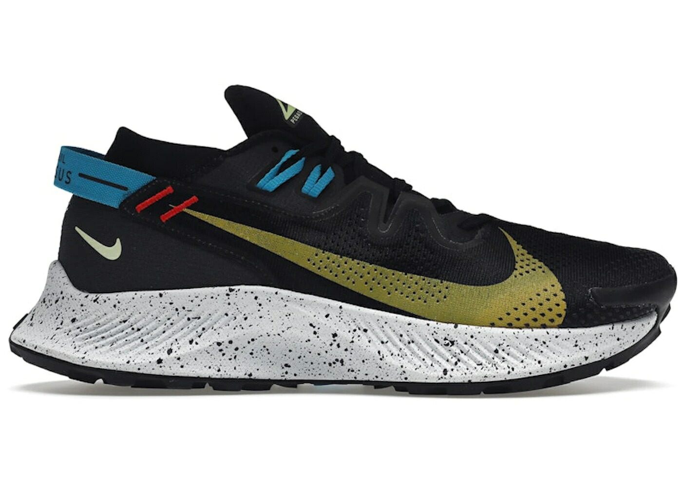 ナイキ ペガサス 黒色 ブラック 赤 レッド スニーカー メンズ NIKE PEGASUS TRAIL 2 BLACK DARK SULFUR / BLACK OFF NOIR CHILE RED DARK|スニケス