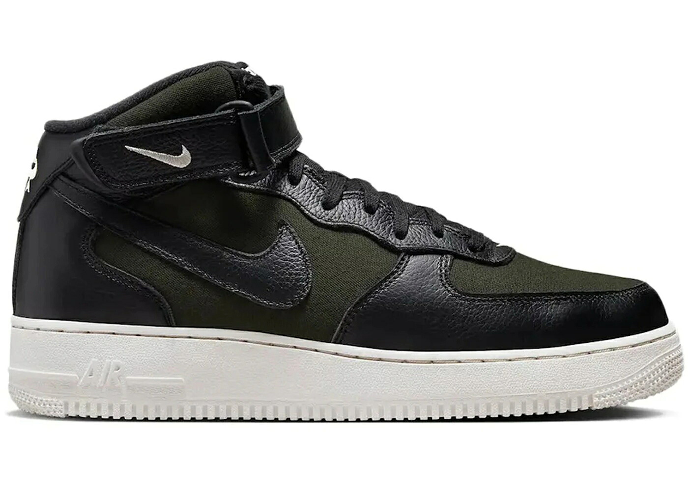 ナイキ ミッド 黒色 ブラック エアフォース '07 スニーカー メンズ NIKE AIR FORCE 1 MID BLACK SEQUOIA / SEQUOIA BLACK SAIL