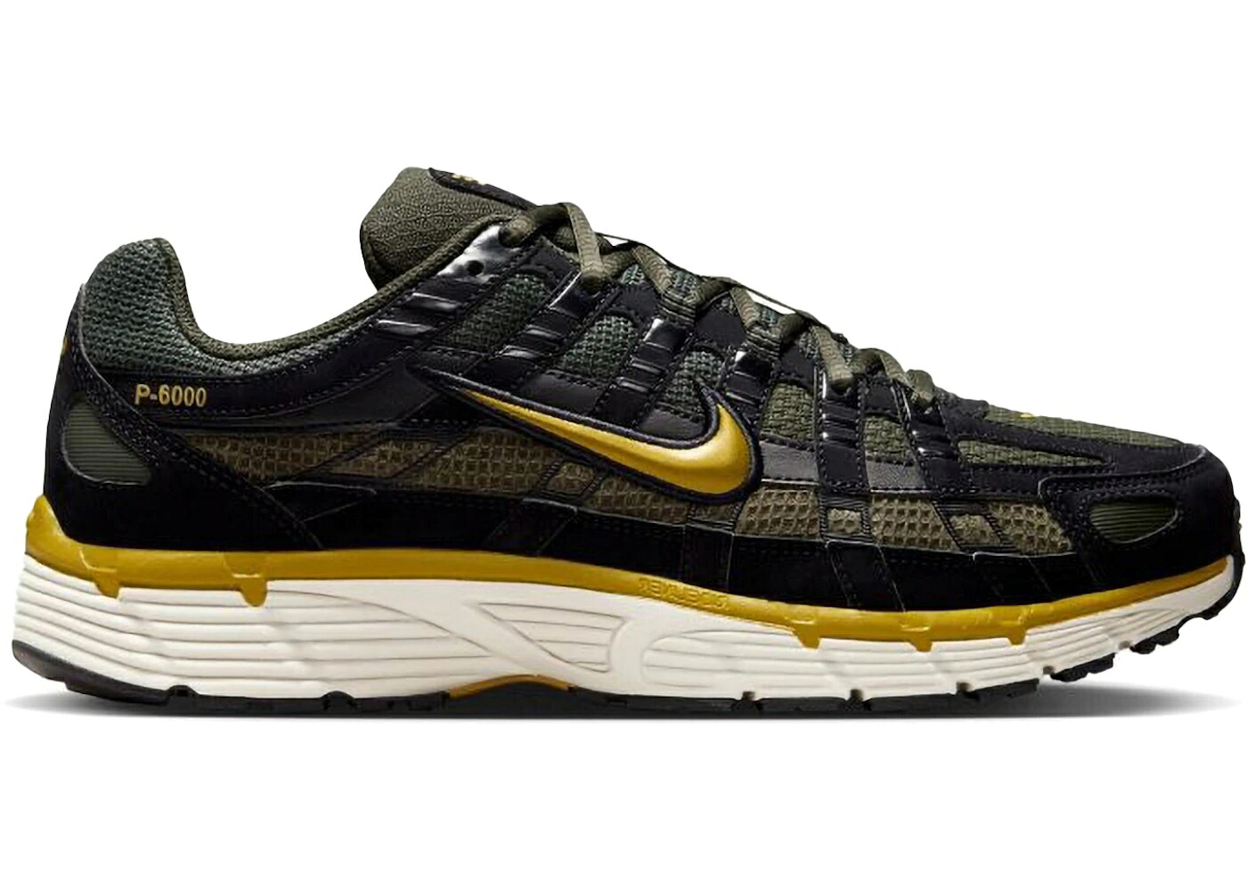 ナイキ 黒いこと 黒いこと スニーカー メンズ NIKE P-6000 SE BLACK SEQUOIA OCHRE / BLACK SEQUOIA LIGHT OREWOOD