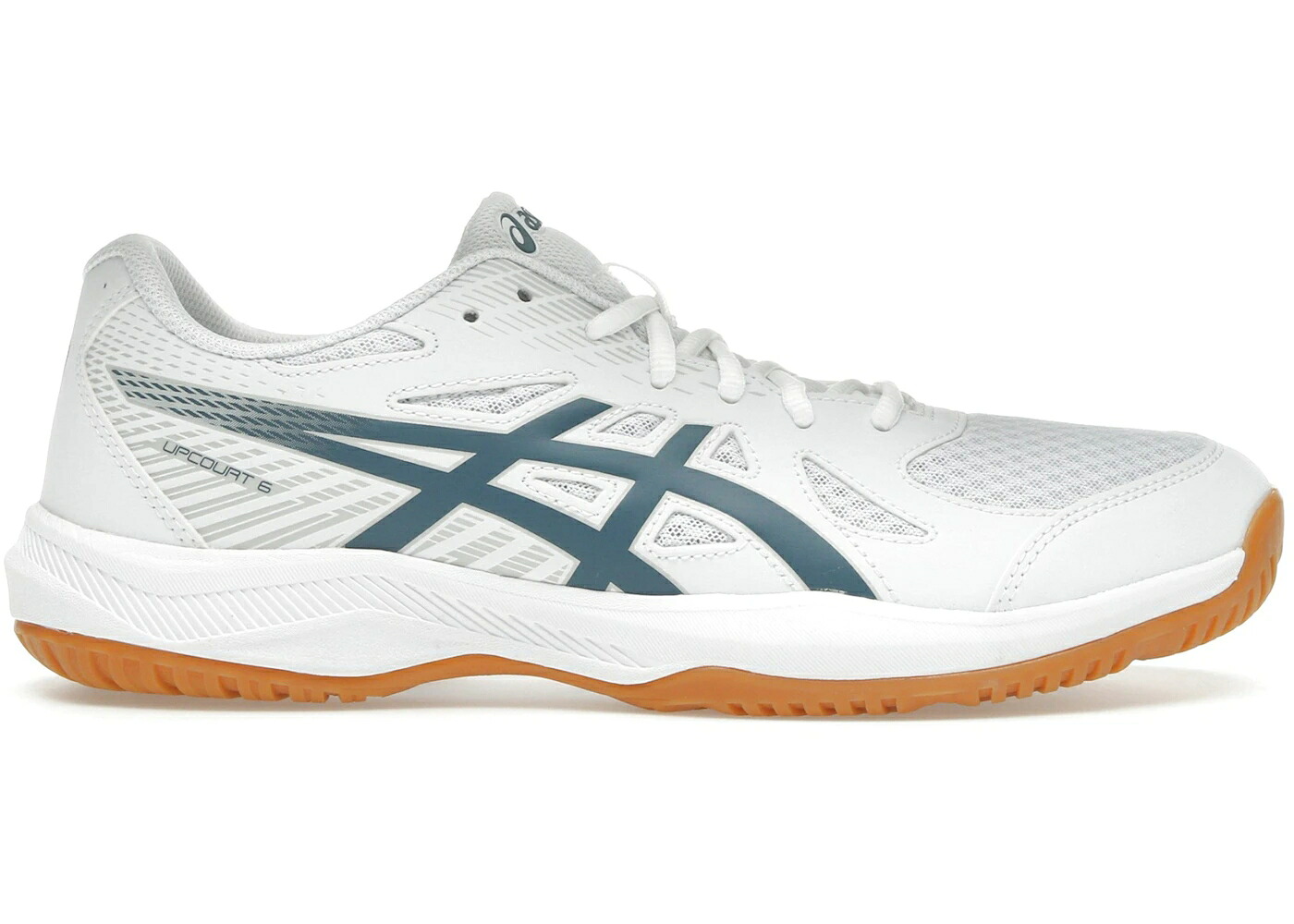 アシックス 白色 ホワイト ビンテージ ヴィンテージ 藍色 インディゴ スニーカー メンズ ASICS UPCOURT 6 WHITE VINTAGE INDIGO / WHITE VINTAGE INDIGO