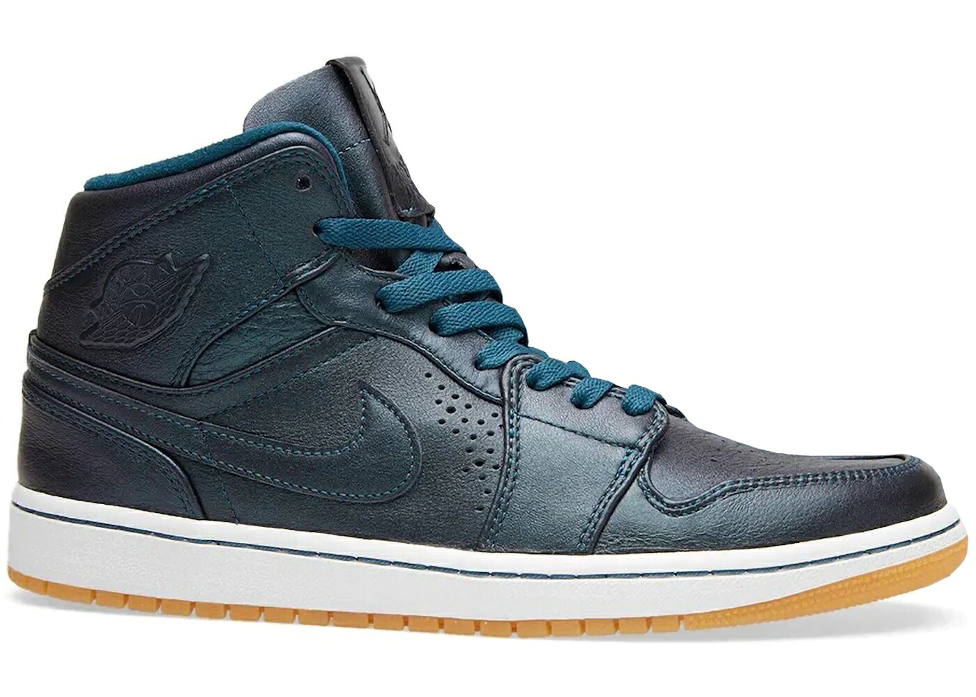 ナイキ ジョーダン ミッド 青色 ブルー 白色 ホワイト 茶色 ブラウン スニーカー メンズ JORDAN 1 MID NOUVEAU SPACE BLUE / SPACE BLUE WHITE GUM LIGHT BROWN｜スニケス