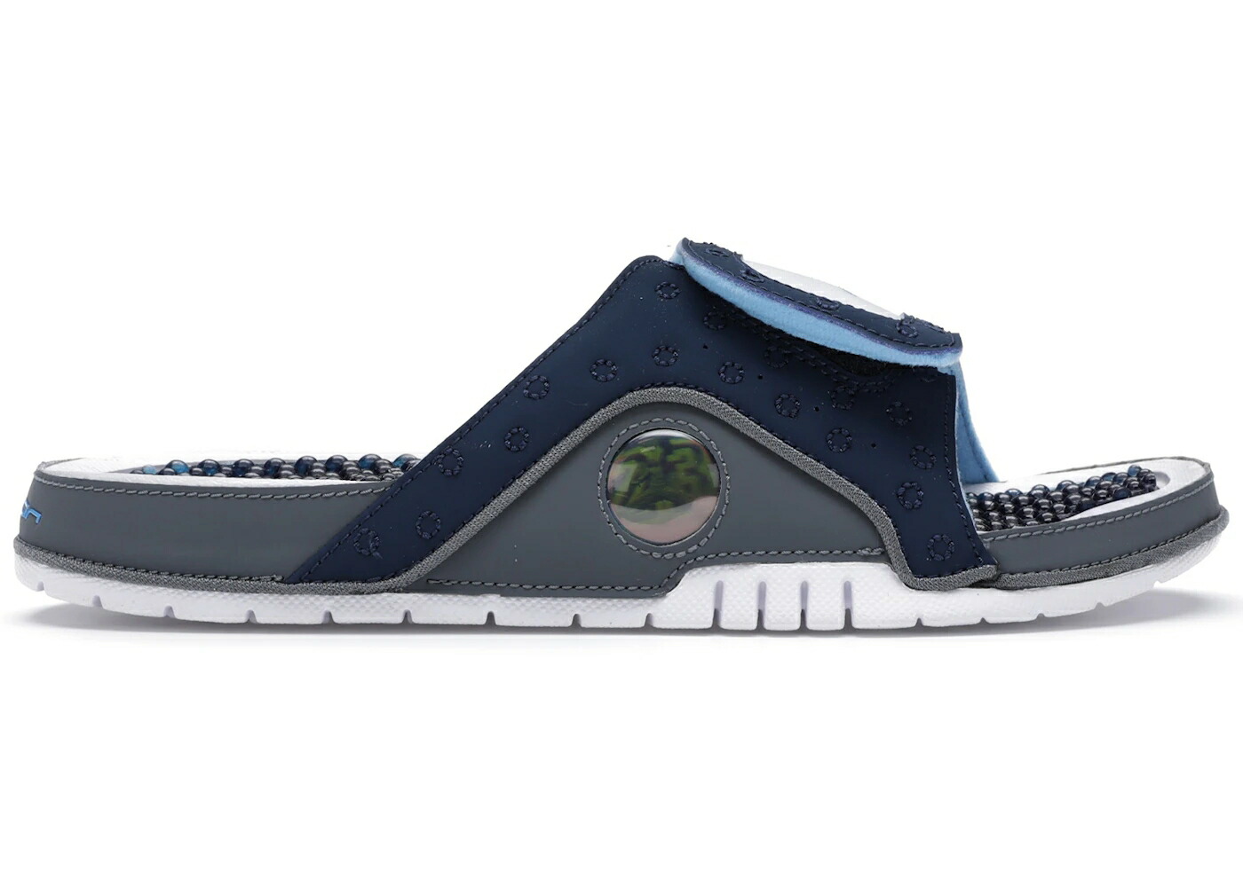 ナイキ ジョーダン ハイドロ サーティーン 灰色 グレー 紺色 ネイビー 白色 ホワイト スニーカー メンズ JORDAN HYDRO 13 RETRO FLINT GREY / NAVY FLINT GREY WHITE UNIVERSITY