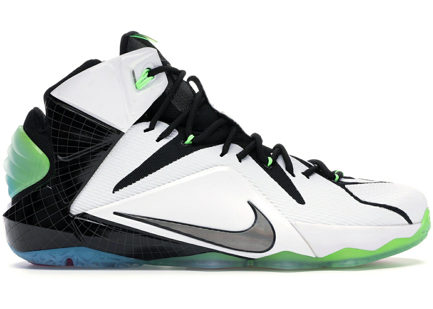 ナイキ レブロン ゲーム 白色 ホワイト 黒色 ブラック スニーカー メンズ NIKE LEBRON 12 ALL-STAR GAME / WHITE MULTI COLOR BLACK