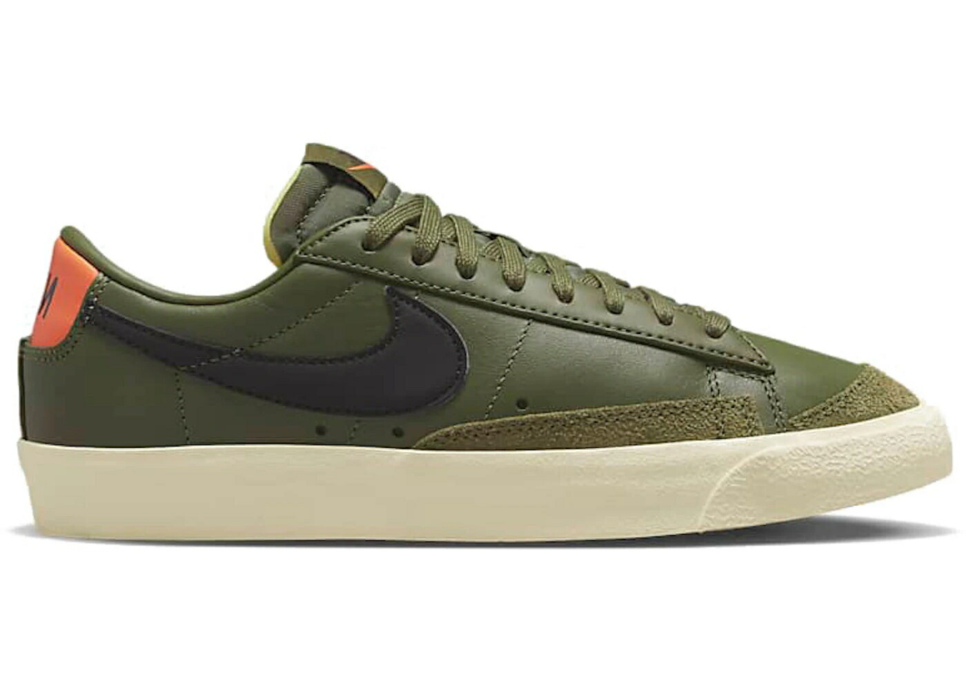 ナイキ ブレイザー オリーブ 橙 オレンジ WOMEN'S スニーカー レディース NIKE BLAZER LOW 77 MEDIUM OLIVE ORANGE TRANS (WOMEN'S) / MEDIUM OLIVE ORANGE TRANS