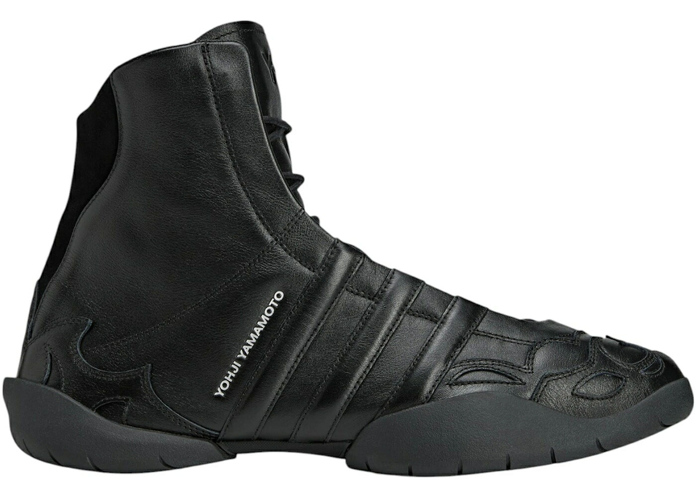 アディダス 黒色 ブラック スニーカー メンズ ADIDAS Y-3 REGU 2002 HI BLACK / BLACK BLACK BLACK