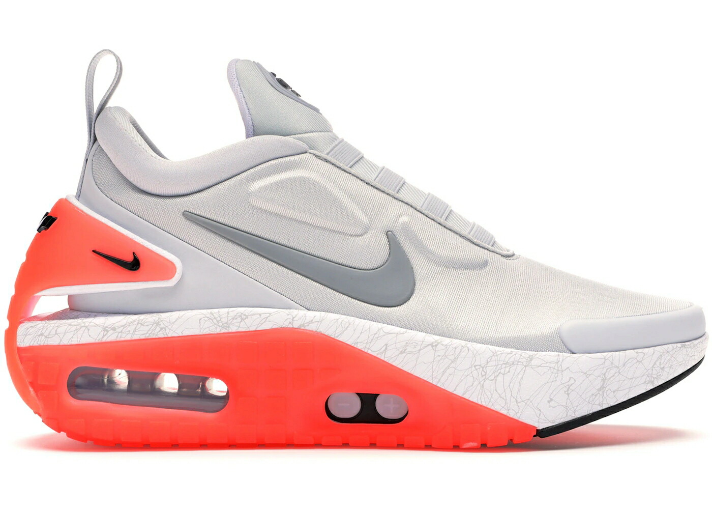 ナイキ アダプト マックス ピュア プラチナム 灰色 グレー スニーカー メンズ NIKE ADAPT AUTO MAX INFRARED (US CHARGER) / PURE PLATINUM PARTICLE GREY
