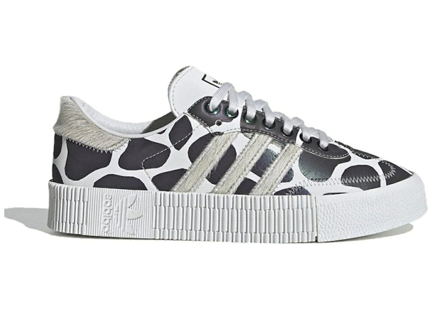 アディダス 白いこと 白いこと 中核グループ 黒いこと 黒いこと WOMEN\u0027S スニーカー レディース ADIDAS SAMBAROSE ANIMAL PACK (WOMEN\u0027S) / CRYSTAL WHITE CORE BLACK