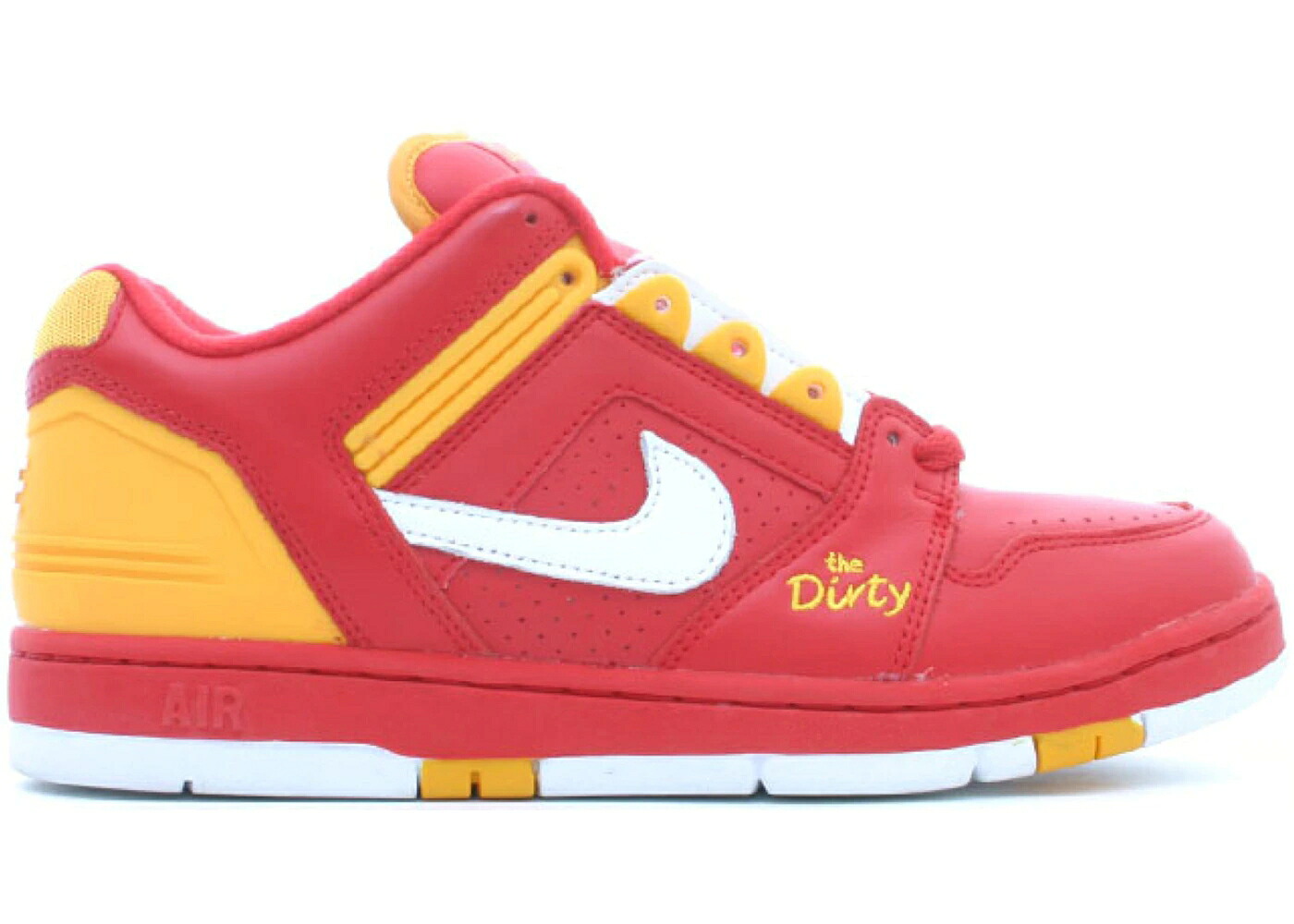 ナイキ 赤 レッド 白色 ホワイト エアフォース スニーカー メンズ NIKE AIR FORCE 2 LOW THE DIRTY / NEW RED WHITE DEL SOL