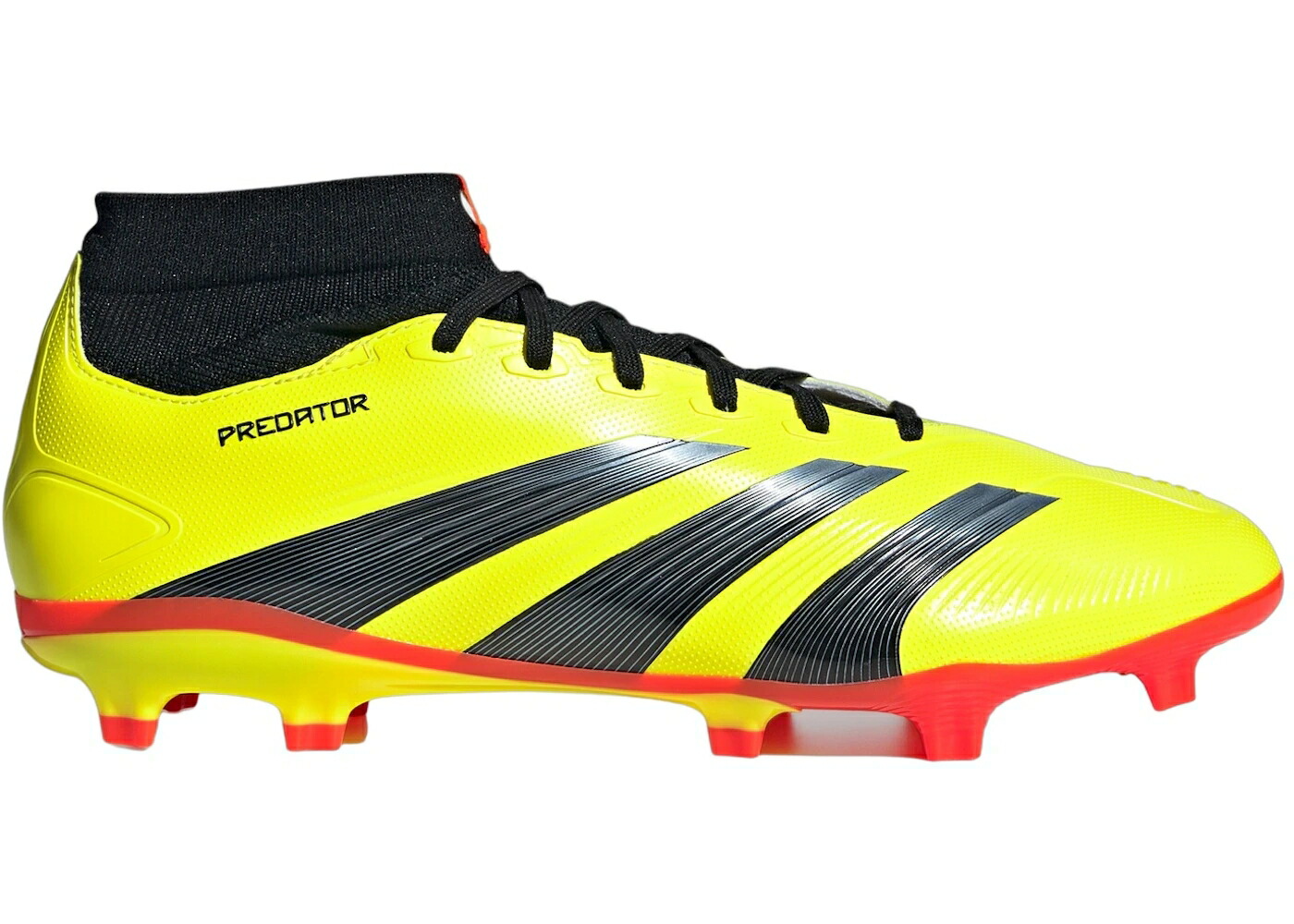 アディダス プレデター チーム 黄色 イエロー コア 黒色 ブラック 赤 レッド スニーカー メンズ ADIDAS PREDATOR 24 LEAGUE FG TEAM SOLAR YELLOW CORE BLACK RED / TEAM SOLAR YELLOW 2 CORE BLACK