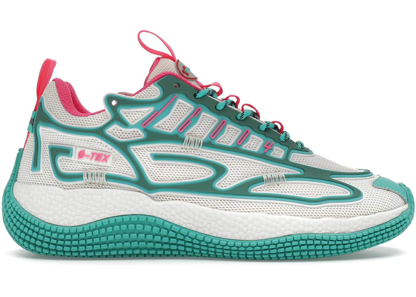 意趣晴らし マイアミ 白いこと 白いこと サクラ色 スニーカー メンズ JOHN GEIGER JOHN GEIGER 004 REVERSE MIAMI / WHITE TEAL PINK
