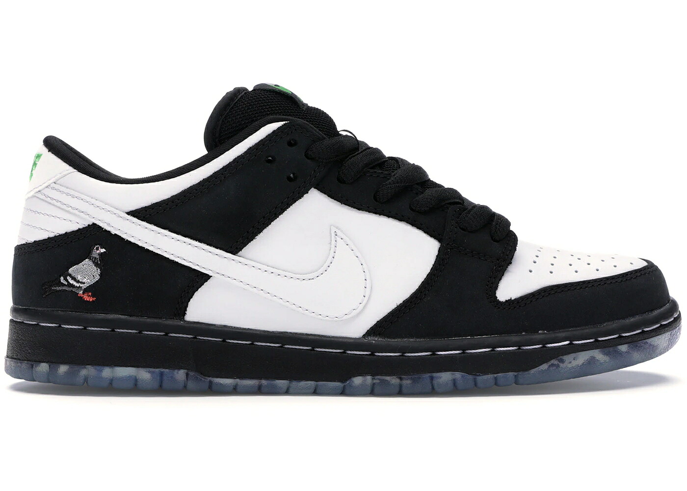 ナイキ エスビー ダンク 黒色 ブラック 白色 ホワイト 緑 グリーン ダンクロー スニーカー メンズ NIKE SB DUNK LOW PANDA PIGEON (SPECIAL BOX) / BLACK WHITE GREEN GUSTO|スニケス