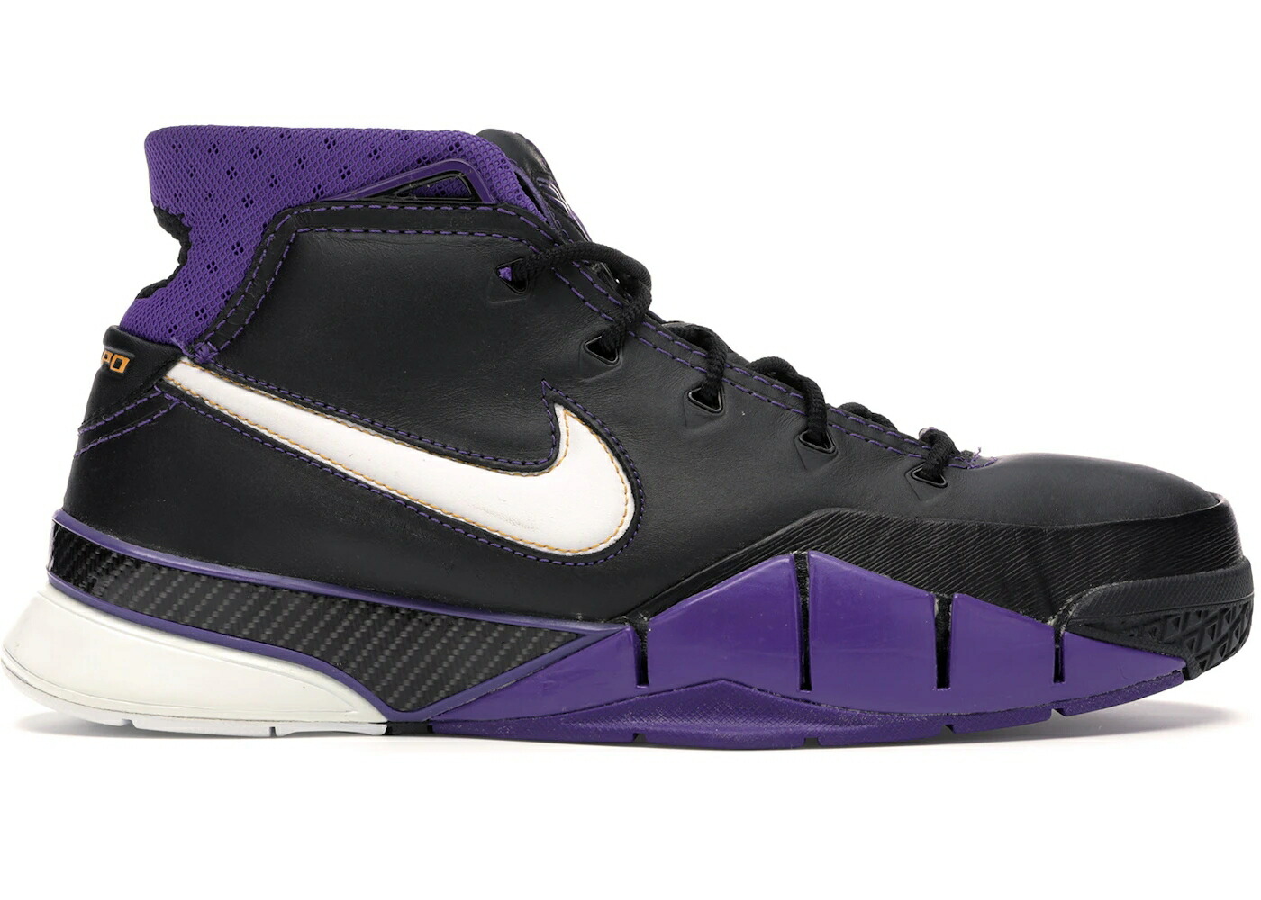 ナイキ コービー 黒色 ブラック 白色 ホワイト 紫 パープル スニーカー メンズ NIKE KOBE 1 BLACKOUT / BLACK WHITE VARSITY PURPLE 148,450円