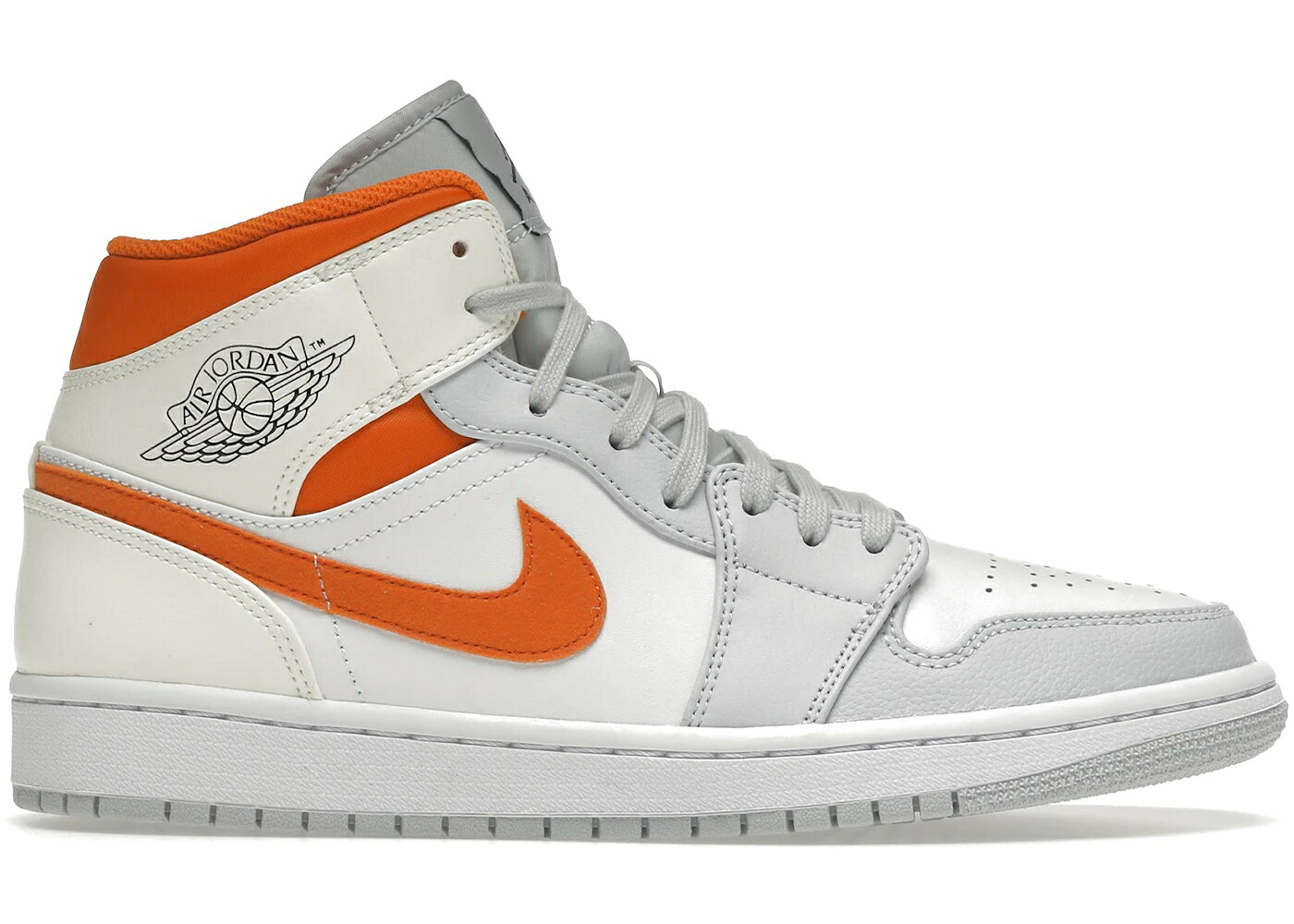 ナイキ ジョーダン ミッド 純然たる プラチナム 白いこと 白いこと スニーカー メンズ JORDAN 1 MID STARFISH PURE PLATINUM / WHITE STARFISH PURE PLATINUM
