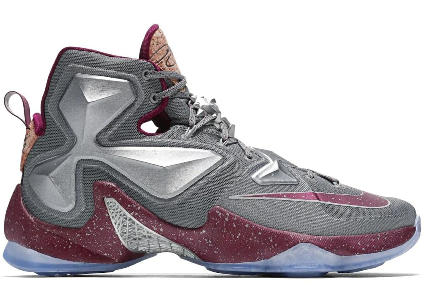 ナイキ レブロン サーティーン ナイト 灰色 グレー チーム 赤 レッド スニーカー メンズ NIKE LEBRON 13 OPENING NIGHT / WOLF GREY TEAM RED METALLIC