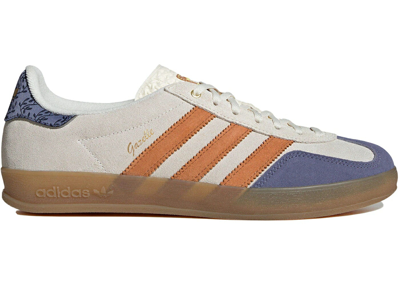 アディダス ガゼル クリーム 白色 ホワイト 青色 ブルー 橙 オレンジ スニーカー メンズ ADIDAS GAZELLE INDOOR CREAM WHITE BLUE ORANGE / CREAM WHITE BLUE VINE ORANGE