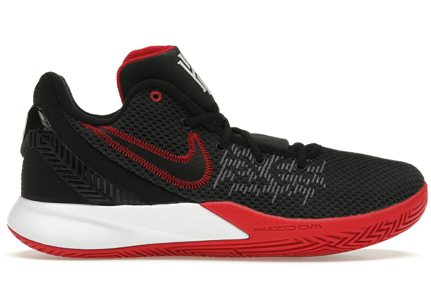 ナイキ カイリー フライトラップ 黒色 ブラック 白色 ホワイト 赤 レッド スニーカー メンズ NIKE KYRIE FLYTRAP 2 BRED / BLACK WHITE UNIVERSITY RED