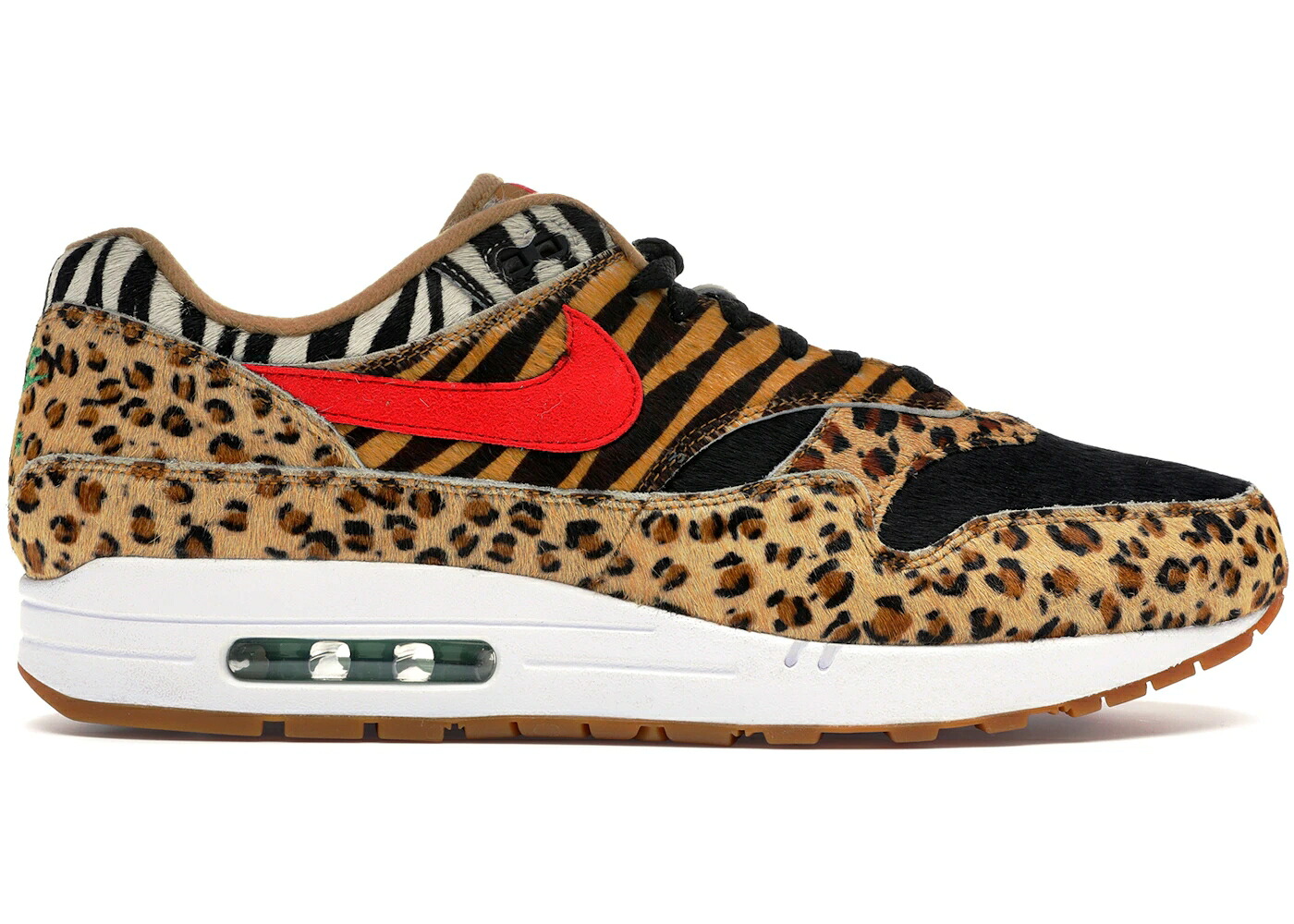 ナイキ マックス ウィート 赤 レッド クラシック エアマックス 2.0 スニーカー メンズ NIKE AIR MAX 1 ATMOS ANIMAL PACK (ANIMAL PRINT BOX) (2018) / WHEAT SPORT RED BISON CLASSIC