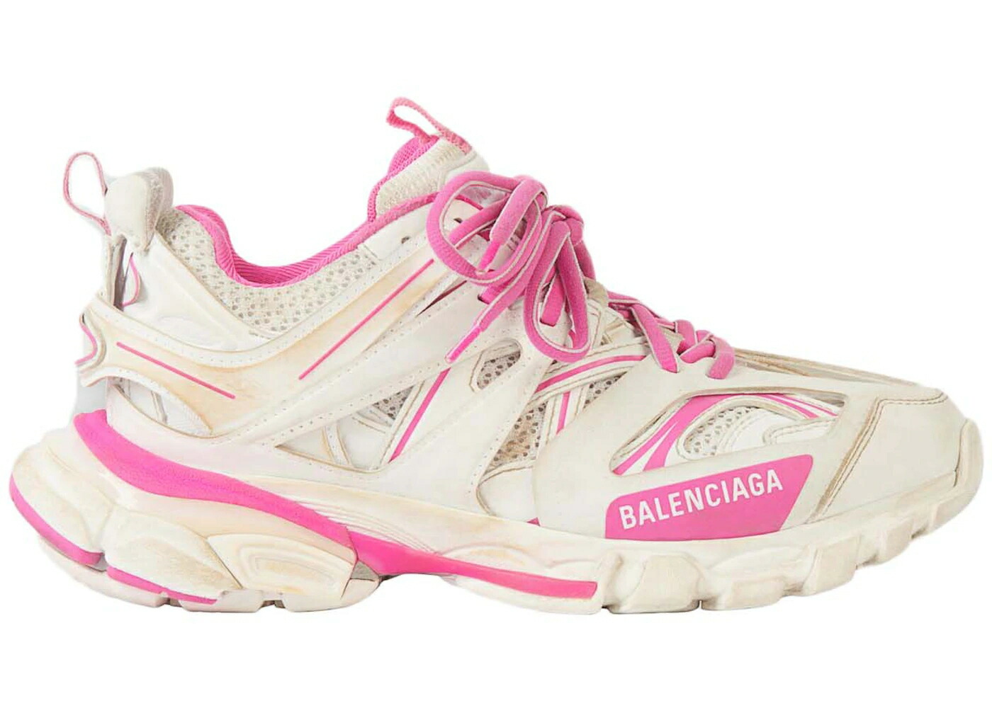 バレンシアガ トラック 紫 パープル 白色 ホワイト ピンク ベージュ WOMEN'S スニーカー レディース BALENCIAGA TRACK WORN OUT IN PURPLE WHITE (WOMEN'S) / PINK BEIGE