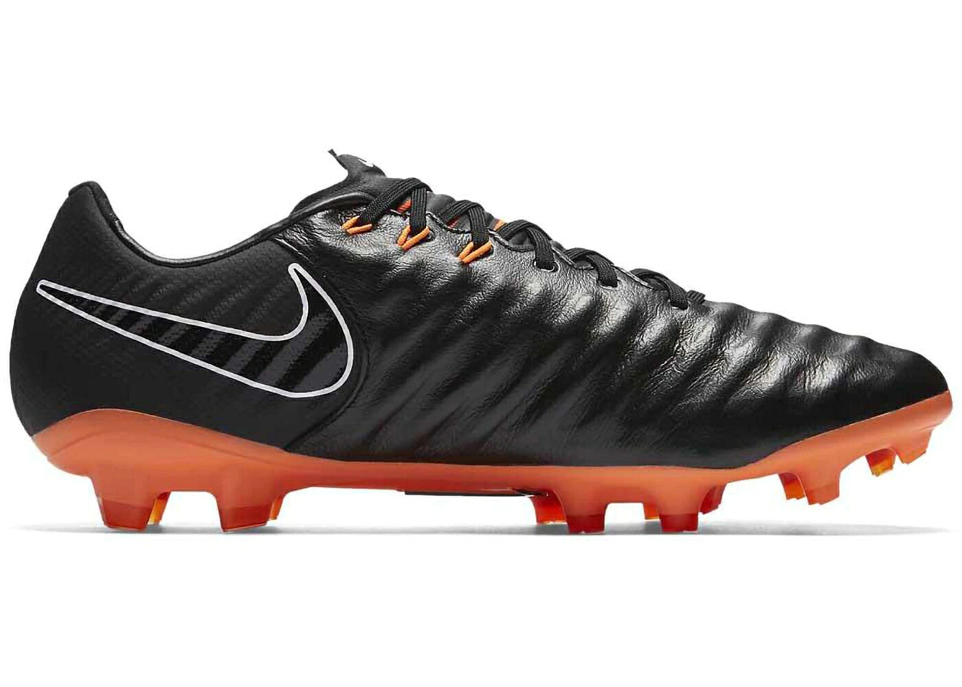 ナイキ ティエンポ レジェンド エリート 黒色 ブラック 橙 オレンジ 白色 ホワイト スニーカー メンズ NIKE TIEMPO LEGEND 7 ELITE FG BLACK TOTAL ORANGE / BLACK TOTAL ORANGE BLACK WHITE