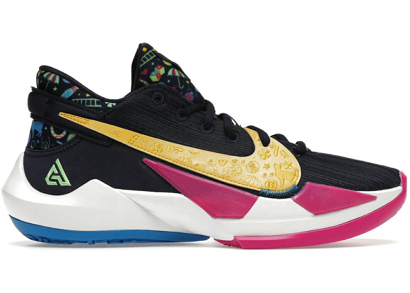 ナイキ ズーム 紺色 ネイビー スピード 黄色 イエロー ファイア ズームフリーク スニーカー メンズ NIKE ZOOM FREAK 2 SUPERSTITIOUS / MIDNIGHT NAVY SPEED YELLOW FIRE