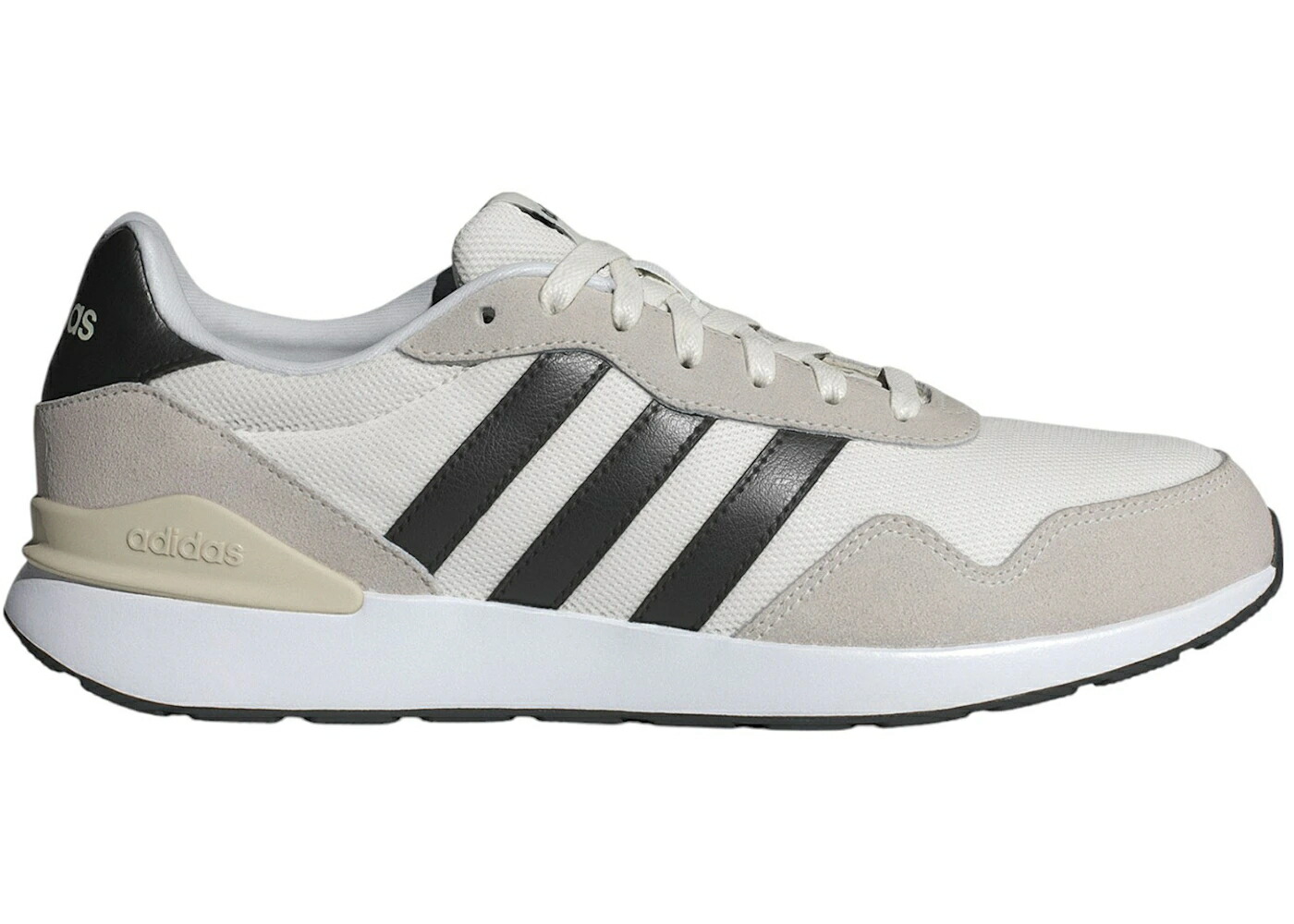 アディダス ラン コア 白色 ホワイト 黒色 ブラック 4.0 スニーカー メンズ ADIDAS RUN 60S CORE WHITE BLACK OFF / CORE WHITE CORE BLACK OFF WHITE