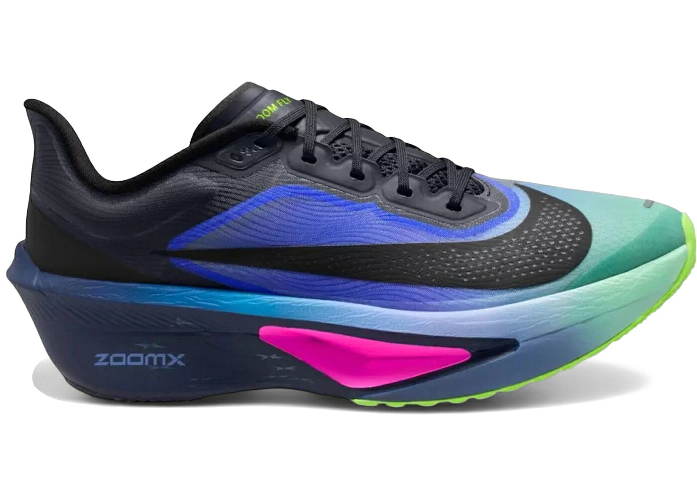 ナイキ ズーム 青色 ブルー ズームフライ スニーカー メンズ NIKE ZOOM FLY 6 GLAM DARK OBSIDIAN EMERALD / DARK OBSIDIAN RACER BLUE EMERALD
