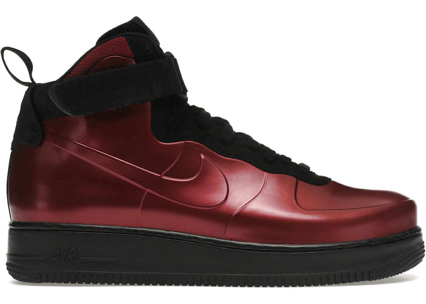ナイキ フォームポジット 赤 レッド 黒色 ブラック エアフォース スニーカー メンズ NIKE AIR FORCE 1 FOAMPOSITE CUP RED BLACK / RED BLACK|スニケス