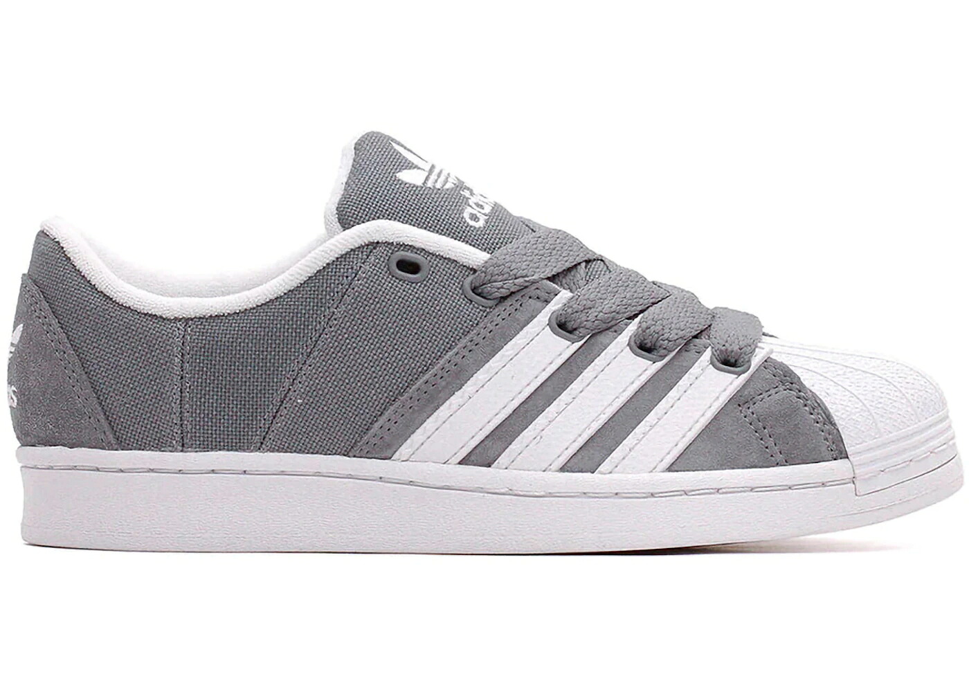 アディダス スーパースター 灰色 グレー 白色 ホワイト スニーカー メンズ ADIDAS SUPERSTAR SUPERMODIFIED GREY WHITE / GREY CLOUD WHITE CLOUD WHITE