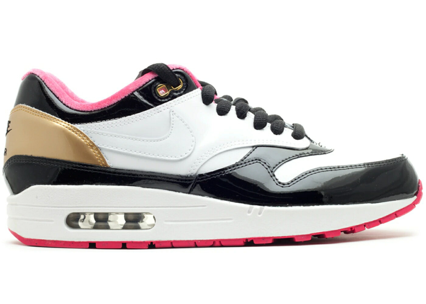 ナイキ マックス 地びた 白いこと 白いこと 黒いこと 黒いこと ゴールド エア湖マックス スニーカー メンズ NIKE AIR MAX 1 PHANTACI GRAND PIANO (2009) / WHITE WHITE BLACK METALLIC GOLD