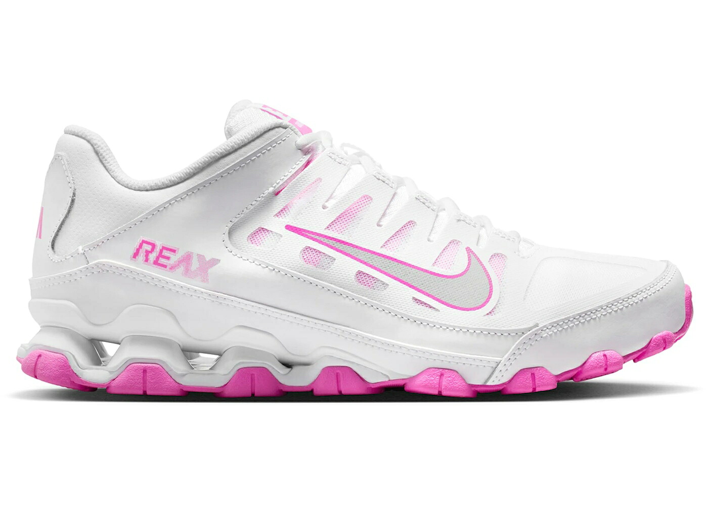 ナイキ 白いこと 白いこと サクラ色 WOMEN\u0027S スニーカー レディース NIKE REAX 8 TR WHITE PLAYFUL PINK (WOMEN\u0027S) / WHITE PLAYFUL PINK METALLIC