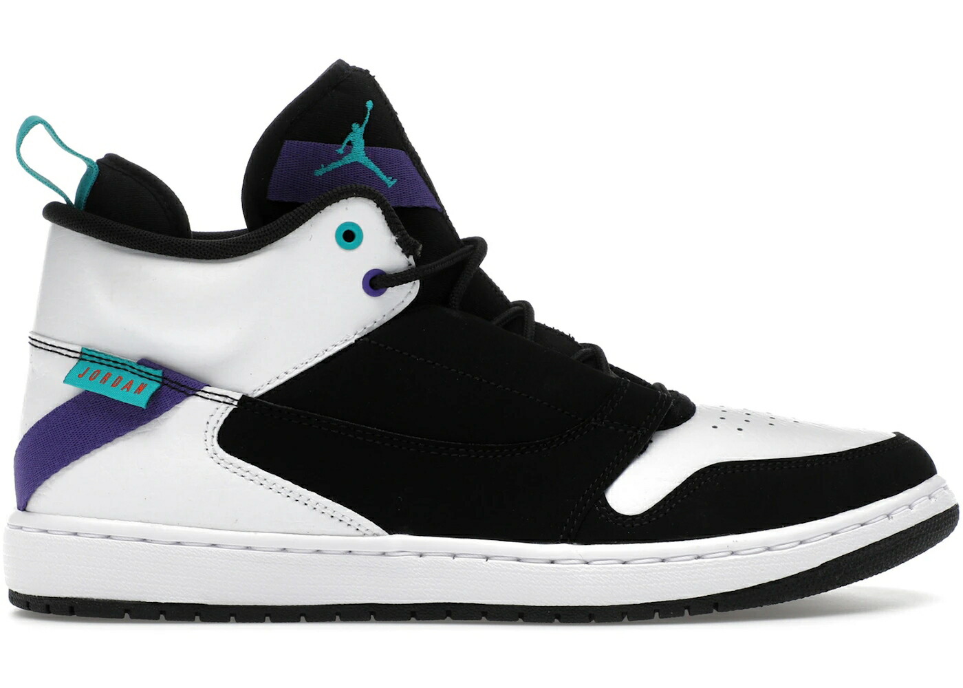 ナイキ ジョーダン 黒いこと 黒いこと 白いこと 白いこと スニーカー メンズ JORDAN FADEAWAY BLACK WHITE GRAPE / BLACK WHITE GRAPE TEAL